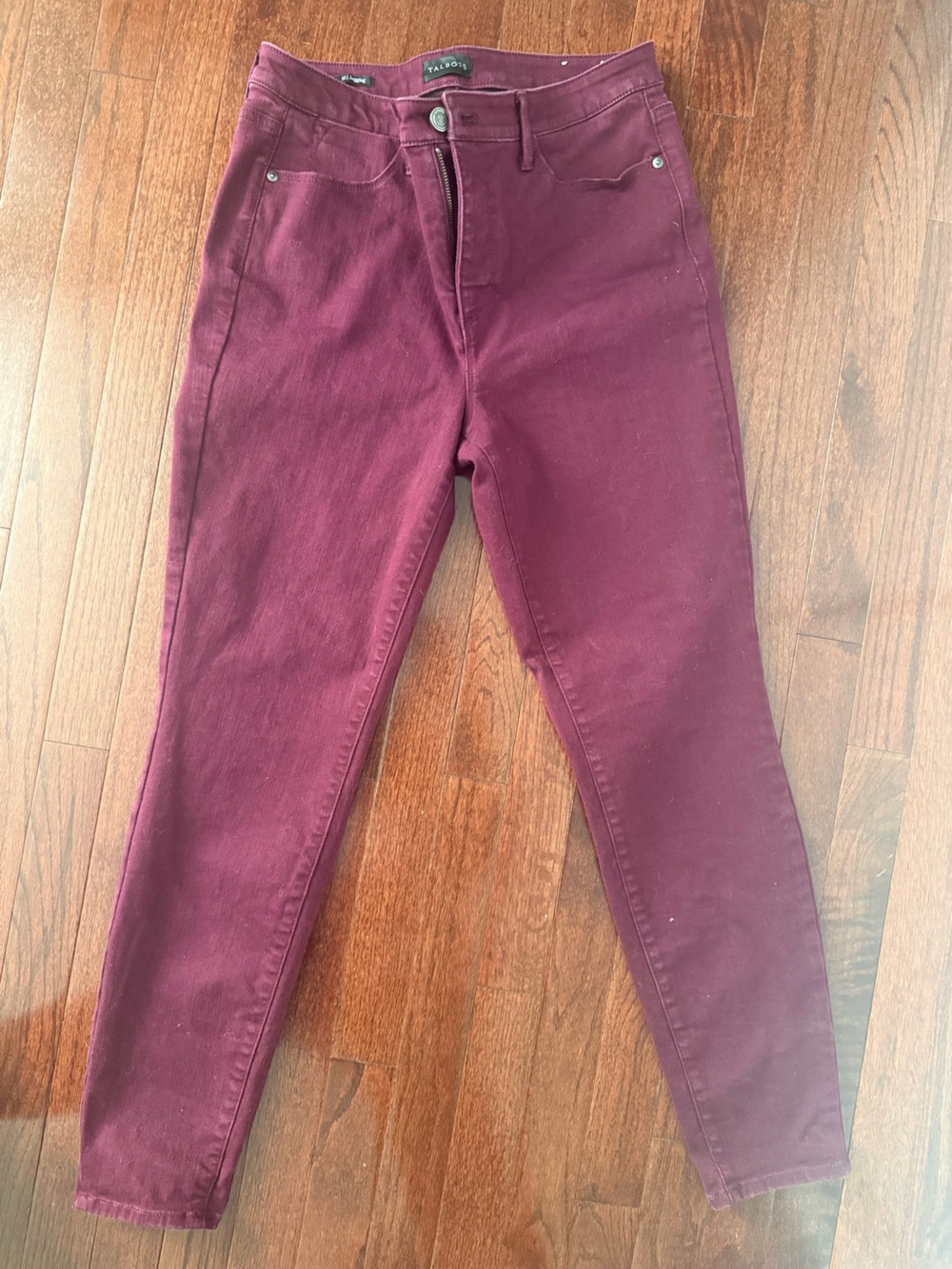 Talbots Burgundy Skinny Jeans